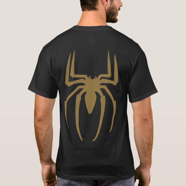 US Spyder Ryders - Spider Back Gold T-Shirt (Back)