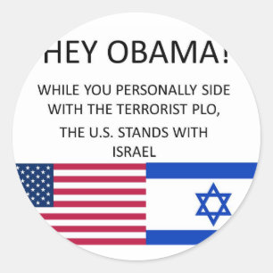 US stands with ISRAEL Classic Round Sticker