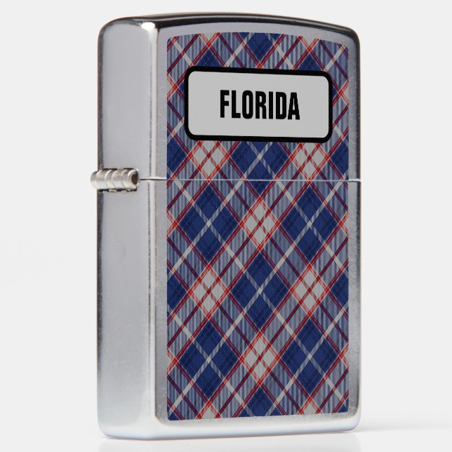 US State Tartan - Florida Zippo Lighter (Right)