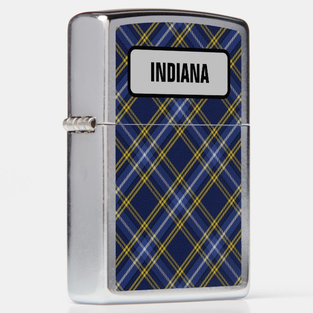 US State Tartan - Indiana Zippo Lighter (Right)