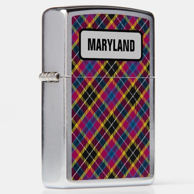 US State Tartan - Maryland Zippo Lighter (Right)