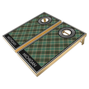 US State Tartan - Michigan [EDIT] Cornhole Set
