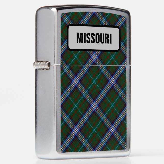 US State Tartan - Missouri Zippo Lighter (Right)