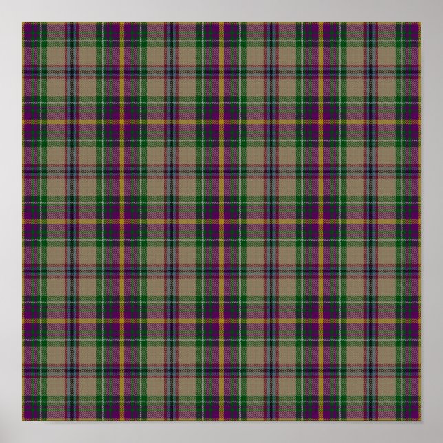 US State Tartan - Oregon - Digital Download Poster (Front)