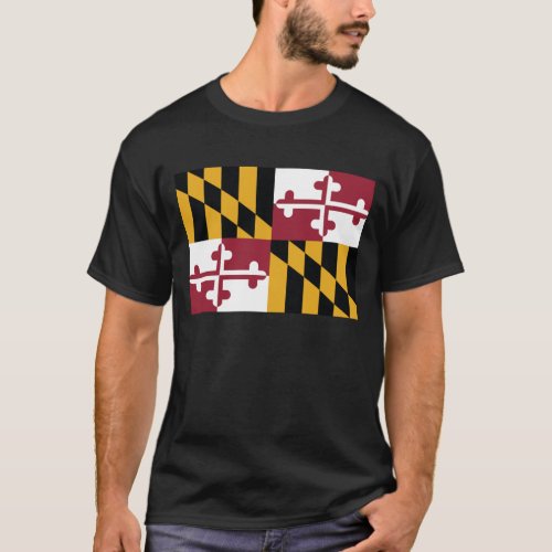 US States Flag Maryland T_Shirt