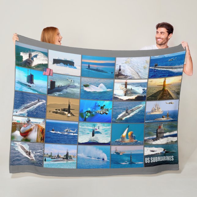 US SUBMARINES "Montage" Fleece Blanket (In Situ)