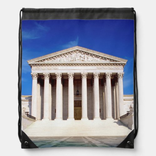 US Supreme Court building Washington DC USA Drawstring Bag