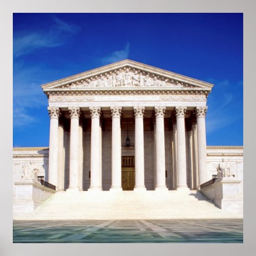 US Supreme Court building Washington DC USA Poster