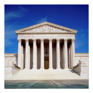 US Supreme Court building, Washington DC, USA Poster
