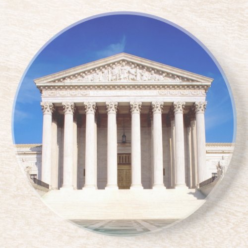 US Supreme Court building Washington DC USA Sandstone Coaster