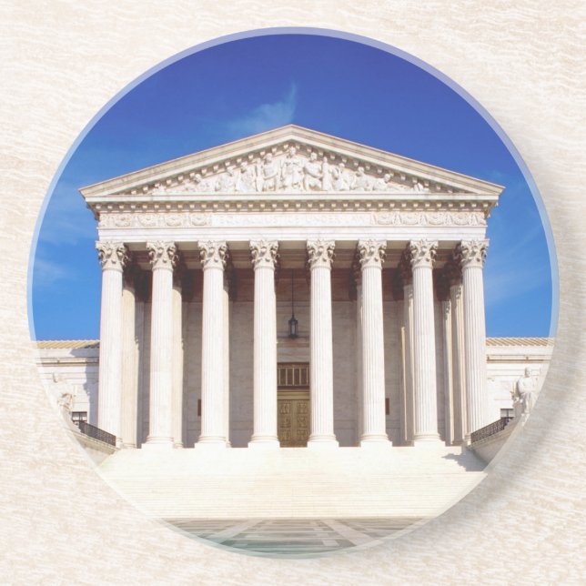 US Supreme Court building, Washington DC, USA Sandstone Coaster (Front)