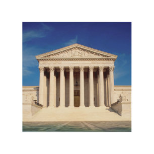 US Supreme Court building, Washington DC, USA Wood Wall Art