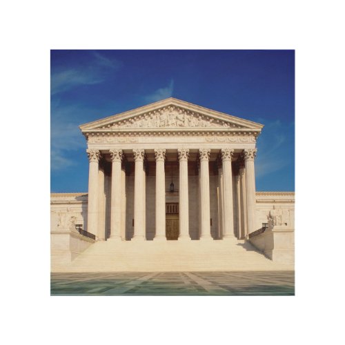 US Supreme Court building Washington DC USA Wood Wall Art