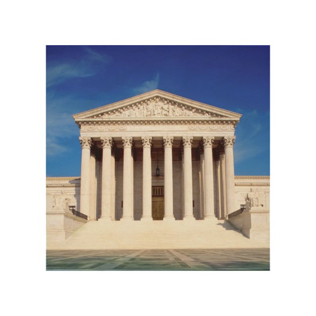 US Supreme Court building, Washington DC, USA Wood Wall Art (Front)