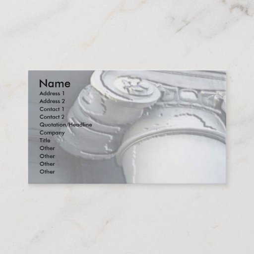 Customizable US Supreme Court Column Business Cards