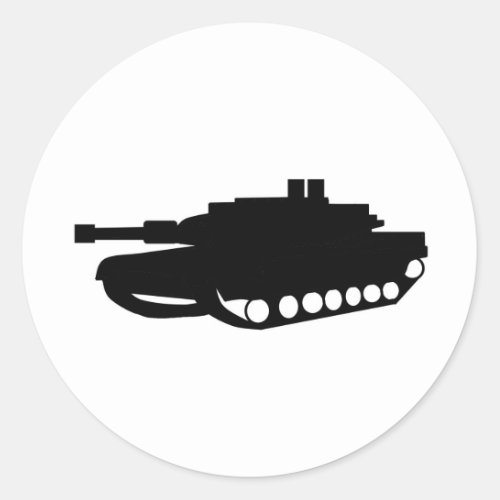 us tank classic round sticker