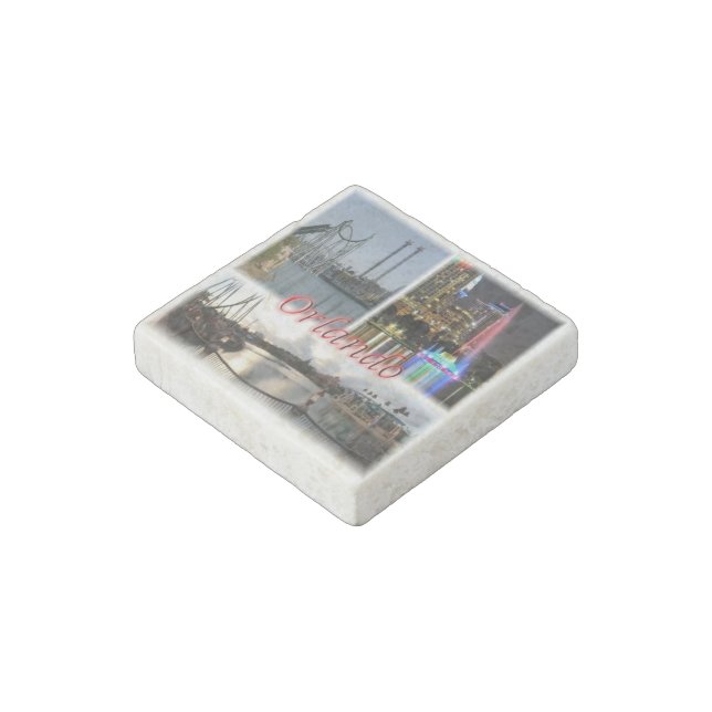 US  U.S.A. - Orlando Florida - Stone Magnet (Angled)