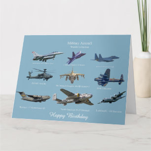 US & UK Military Aircraft Card