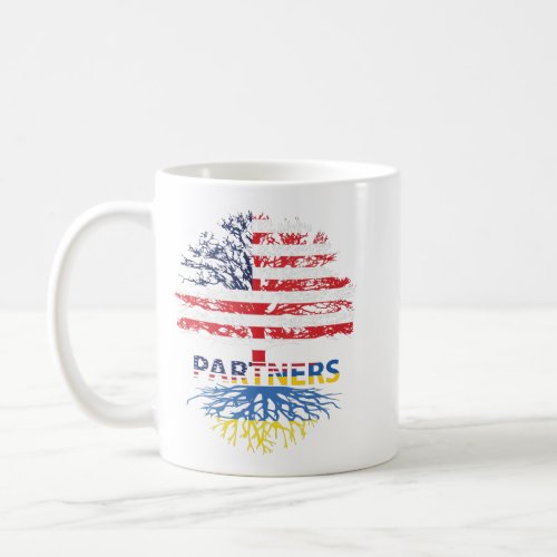 US Ukraine Partnership  T_Shirt Coffee Mug