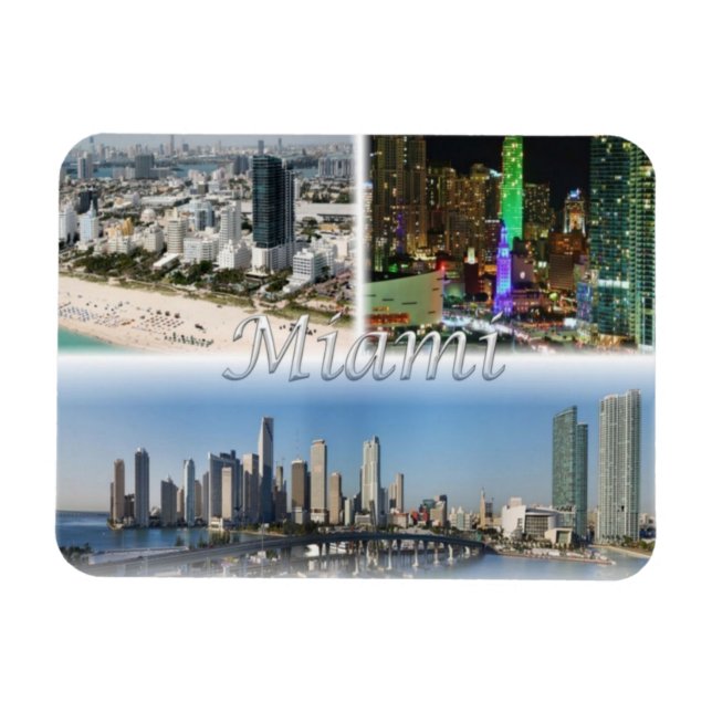 US - United States of America - Miami - Florida - Magnet (Horizontal)
