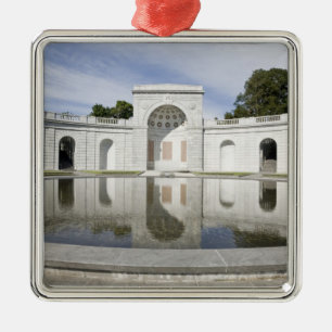 US, VA, Arlington. Women in Military Service for Metal Ornament