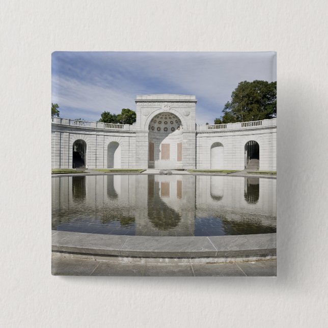 US, VA, Arlington. Women in Military Service for Pinback Button (Front)