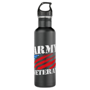 US Veteran Army veteran 164 Stainless Steel Water Bottle