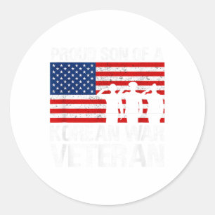 Us Veteran Family Apparel &amp; Gifts Outlet Proud Classic Round Sticker