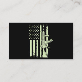 US Veteran Flag 55 Business Card