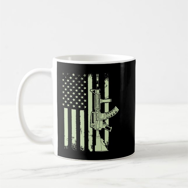 US Veteran Flag 55 Coffee Mug (Left)
