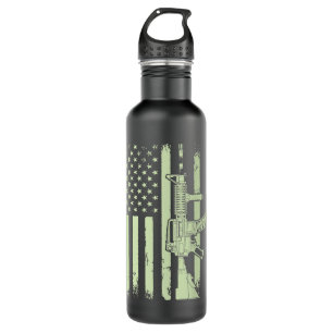 US Veteran Flag 55 Stainless Steel Water Bottle