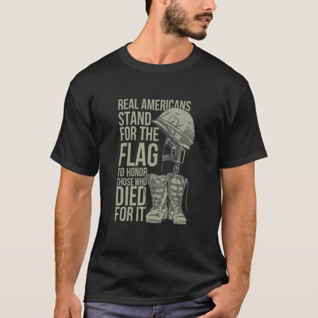 US Veteran Thank You Veterans Day USA Patriot 1 T-Shirt (Front)
