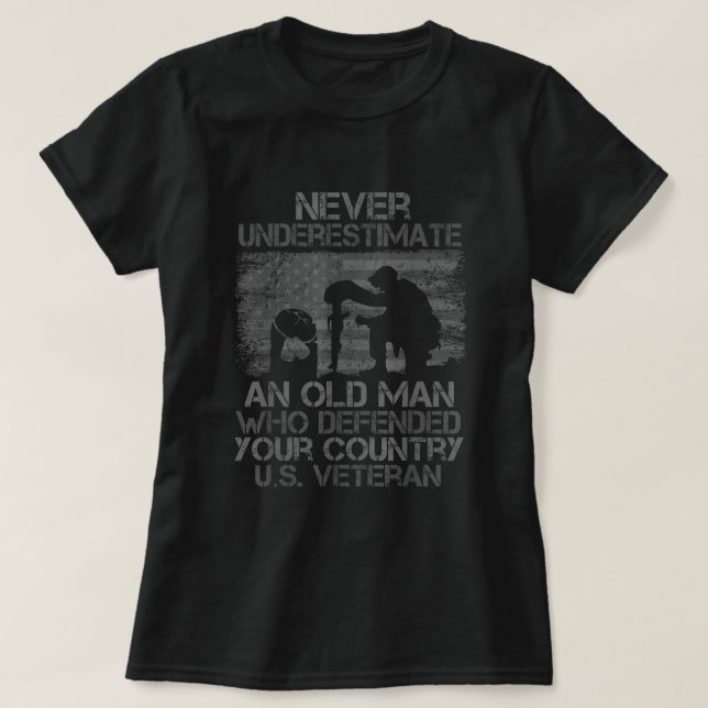 US Veteran veterans day Us Patriot T-Shirt (Design Front)