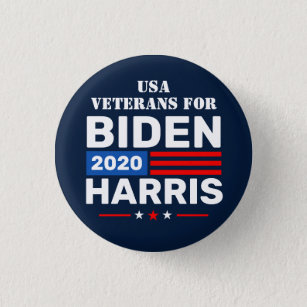 US Veterans for Biden Harris 2020 Election Button