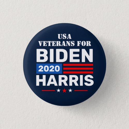 US Veterans for Biden Harris 2020 Election Button