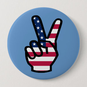 US Victory Sign Button