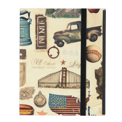 US vintage and nostalgic national symbols, relics iPad Case