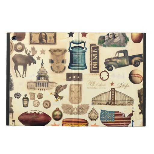 US vintage and nostalgic national symbols, relics Powis iPad Air 2 Case