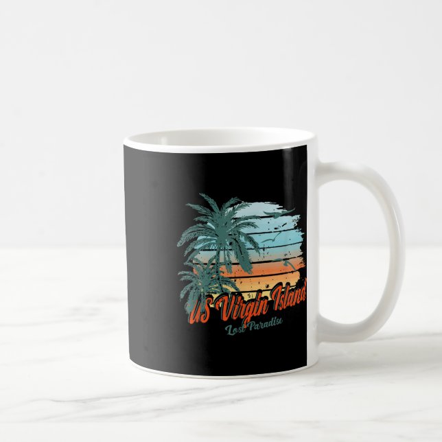Us Virgin Island Beach St. Thomas Shirt Lost Parad Coffee Mug (Right)