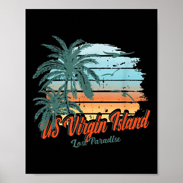 Us Virgin Island Beach St. Thomas Shirt Lost Parad Poster (Front)