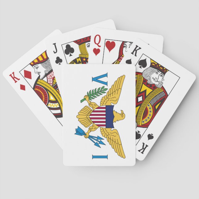 US Virgin Island Flag Poker Cards (Back)