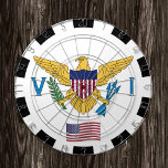 US Virgin Islands Dartboard & Flag / game board<br><div class="desc">Dartboard: US Virgin Islands flag darts,  family fun games - love my country,  summer games,  holiday,  fathers day,  birthday party,  college students / sports fans</div>