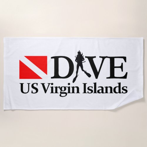 US Virgin Islands DV4 Beach Towel