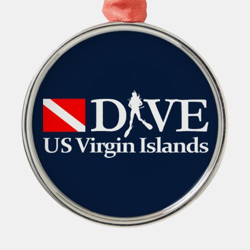 US Virgin Islands DV4 Metal Ornament