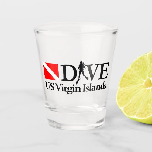 US Virgin Islands DV4 Shot Glass
