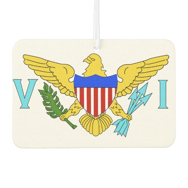 US Virgin Islands flag Air Freshener (Front)