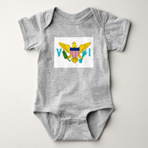 US Virgin Islands Flag Baby Bodysuit