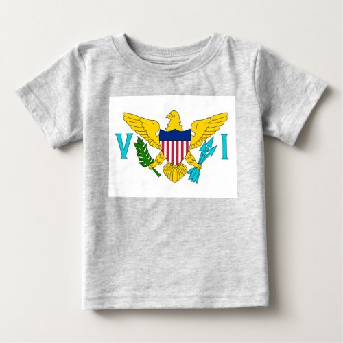 US Virgin Islands Flag Baby T_Shirt