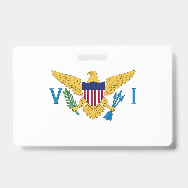 US Virgin Islands flag Badge (Front)