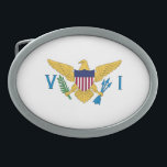 US Virgin Islands flag Belt Buckle<br><div class="desc">An ideal gift for all those who are patriotic of their country!</div>